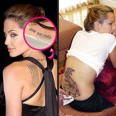 Angelina Jolie Tattoos | Stars World