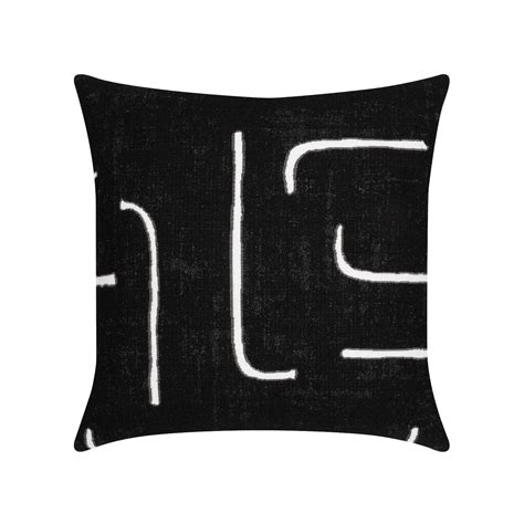 Elaine Smith Instinct Ebony 20" Square Pillow