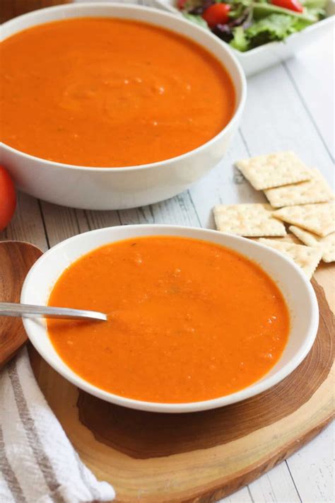 Copycat Panera's Tomato Soup Recipe | Smells Like Delish