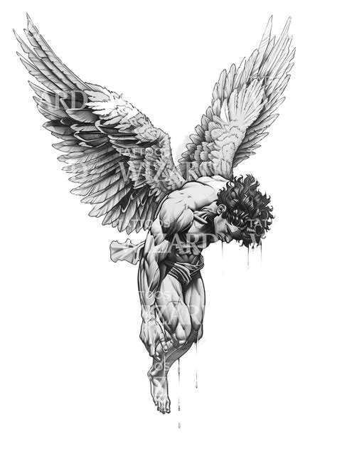 A Queda De Ícaro Significado - O Queda de Ícaro Desenho de Tatuagem – Tattoos Wizard Designs