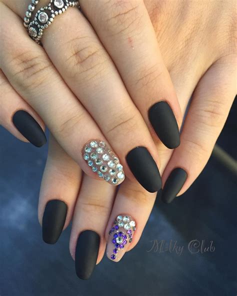 Дизайн "Матовые ноготочки и Стразики) | Nails, Beauty