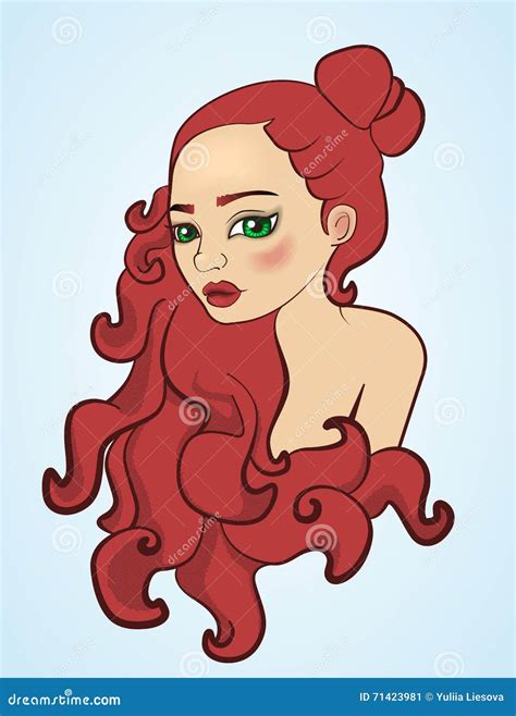 Curly Red Hair Cartoon Clip Art at Janet Cantrell blog