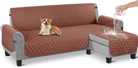 Cubre Sillones en L,Funda para Sillones en L Impermeable de Doble Cara