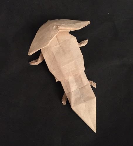 Diplocaulus | Designed and folded by me from one uncut squar ...