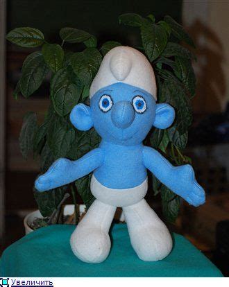 Смурфик по совместному пошиву от Ланы Берг | Felt dolls, Sewing toys ...