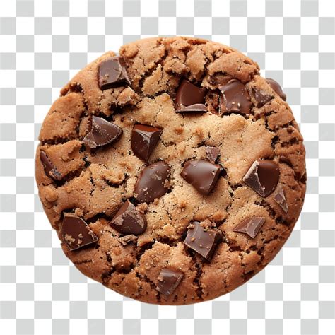 premium psd chocolate chip cookie transparent background