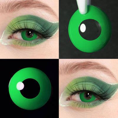 Green Colored Contacts - Vibrant & Natural Look | Colored contacts, Halloween eye contacts ...