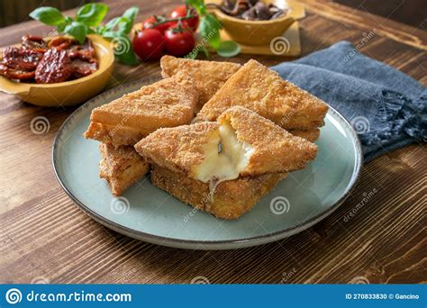 fried mozzarella cheese stock photo image  fruit
