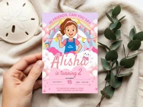 editable ms rachel birthday invitation template sweet invite