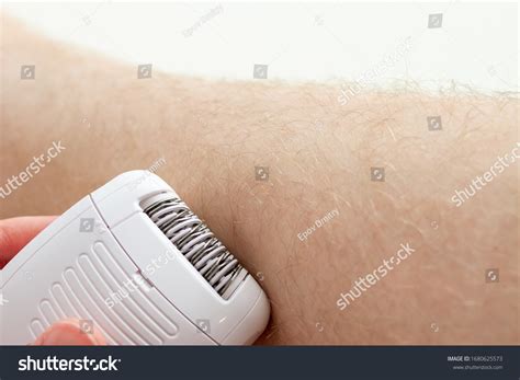 Men Epilating His Hairy Legs Electric Stock Photo 1680625573 | Shutterstock