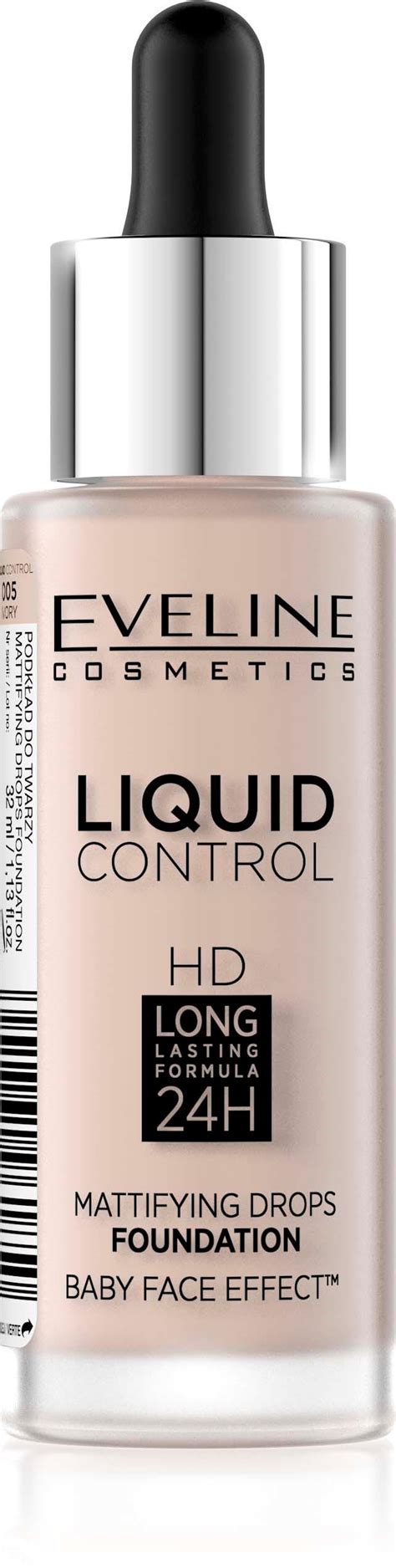 Eveline Cosmetics Liquid Control HD Long-lasting 24 podkład 005 Ivory ...