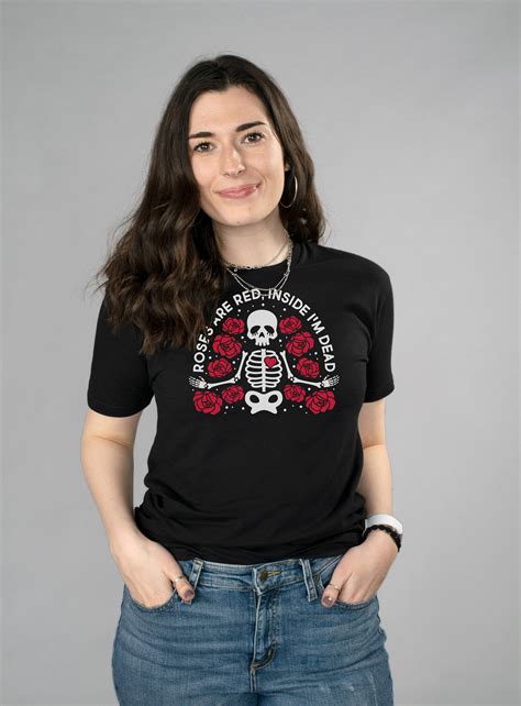 Red Roses Inside I'm Dead Shirt - Femfetti