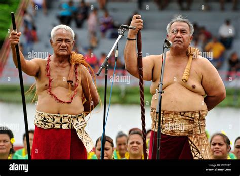 american samoa governor togiola tulafono left dressed  traditional