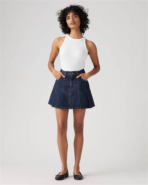 Pleated Mini Skirt - Blue | Levi's® CZ