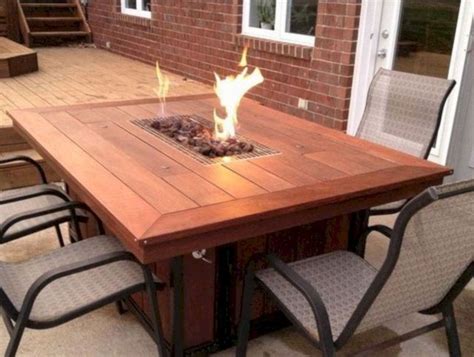 Diy Outdoor Dining Table With Fire Pit : Bar Height Fire Pit Table Set ...