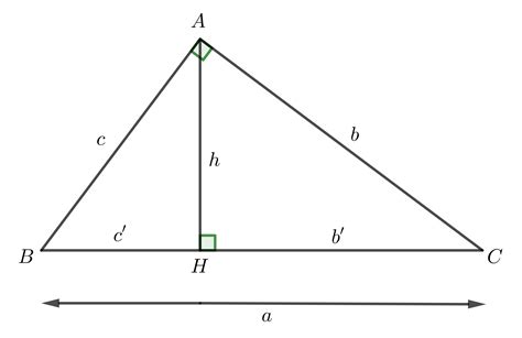 Lý thuyết - Bài 1 Một số hệ thức về cạnh và đường cao trong tam giác ...