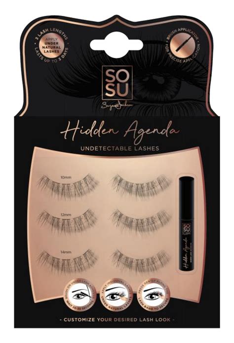 SOSU HIDDEN AGENDA UNDETECTABLE BLACK BOX LASHES 3S | FREE CLICK & COLLECT