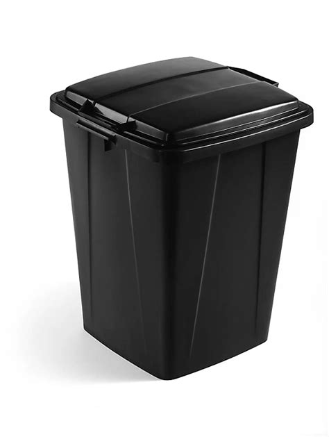 durable durabin eco strong square black recycling bin lid  diy