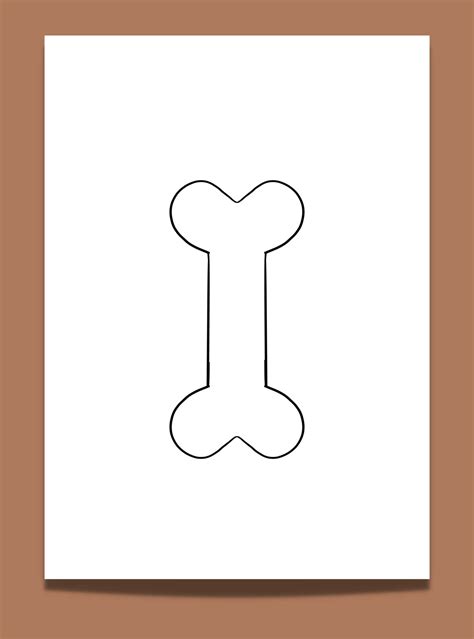 Dog Bone Printable Pattern