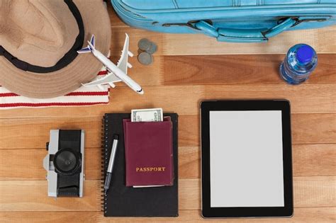 Premium Photo | Holiday and tourism conceptual with travel accessories