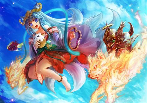 anime girls, Puzzle Dragons HD Wallpapers / Desktop and Mobile Images ...