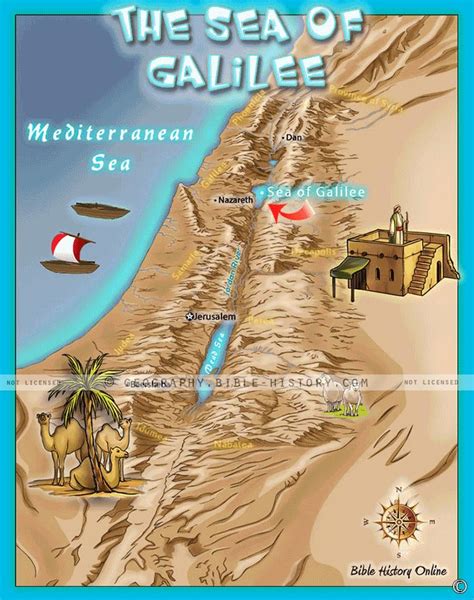 Sea Of Galilee Map Jesus