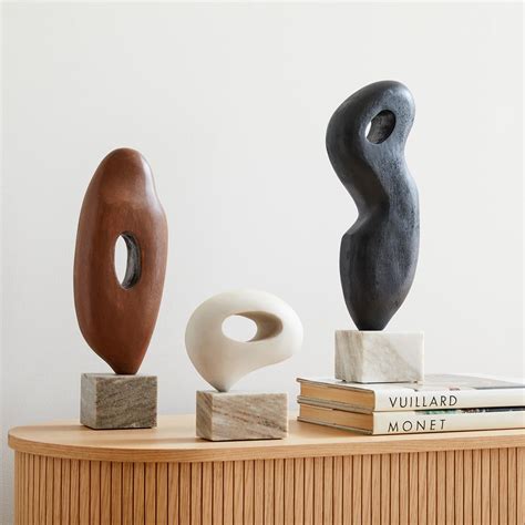alba wood sculptural objects west elm