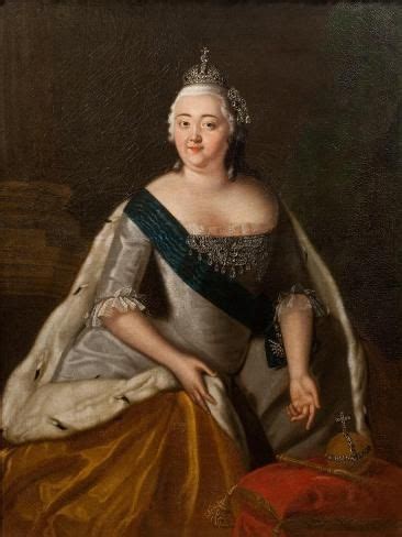 'Portrait of Empress Elizabeth of Russia (1709-1762), Mid of the 18th ...