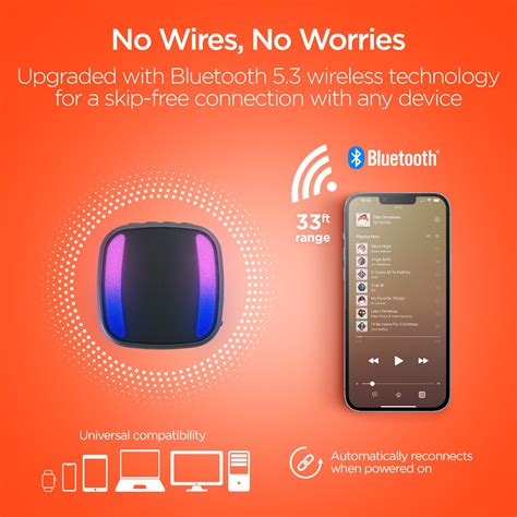 Spin Cycle LED Wireless Bike Speaker | Black – HYPERGEAR