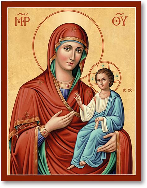 Blessed Virgin Mary Icons: Virgin Mary Directress Icon | Monastery Icons