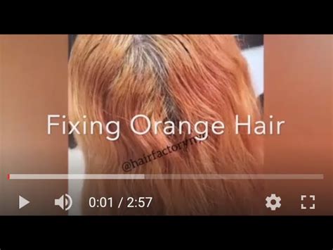 how to fix orange hair color