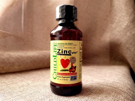 ChildLife, Essentials, Zinc Plus, цинк жидкий детский, натуральный вкус ...