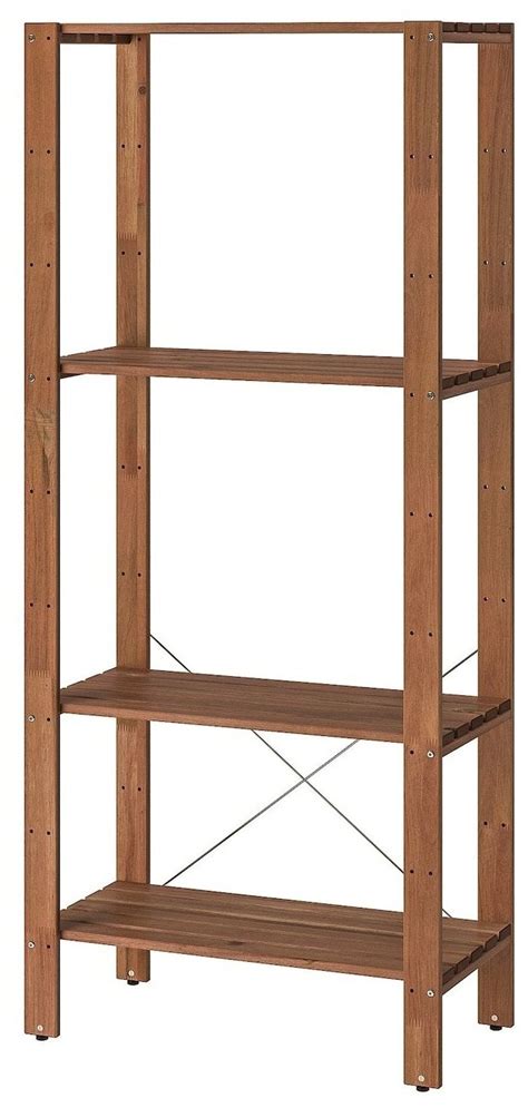 Стеллаж, д/сада, коричневая морилка, 70x35x161 см IKEA TORDH турд ...
