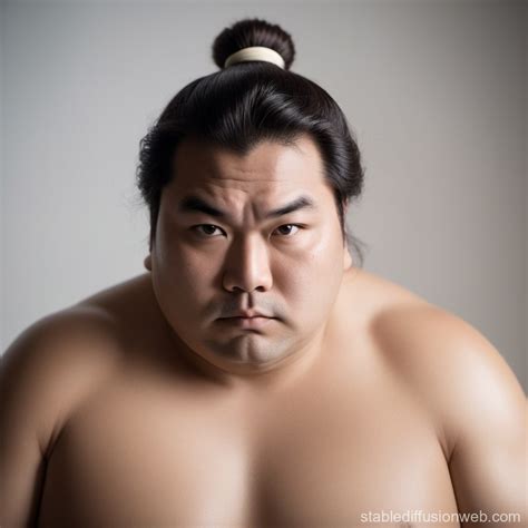 sumo wrestlers decisive expression  distinctive hair stable