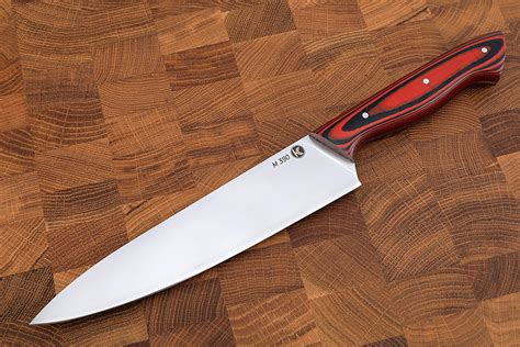 Кухонный нож из стали М390, рукоять G10 — Кузница Клементьева — Ножи ...
