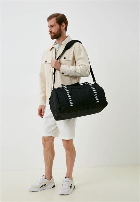 Сумка спортивная Kappa, цвет: черный, MP002XU0DIUP — купить в интернет ...