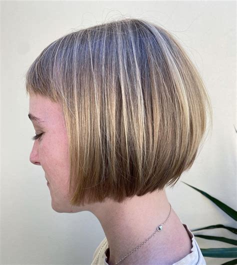 Textured Bob With Fringe | Glosty