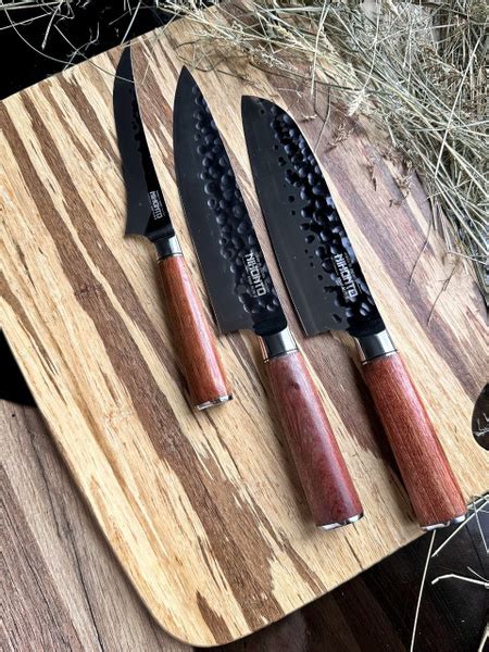 Купить NIHONTO Набор японских кухонных ножей. 3 ножа. Шеф-нож Gyuto ...