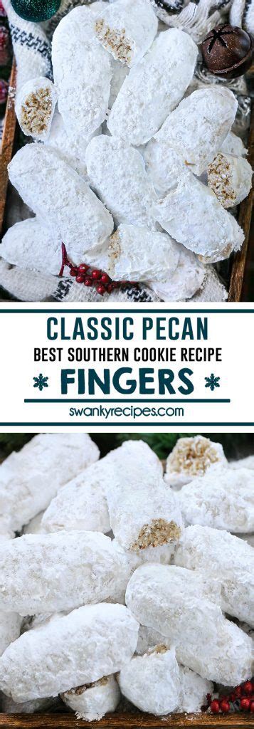 Pecan Finger Cookies | Swanky Recipes