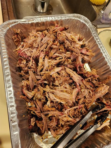 First pork butt was a success! Thanks to all for your advice! : r/smoking