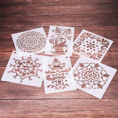 Buy Reusable PET DIY Stencils Set for Kids Drawing Stencils,Laser Cut ...