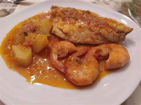 Испанская (каталонская) кухня. Дорада а л'алл кремат (тушёная дорада ...