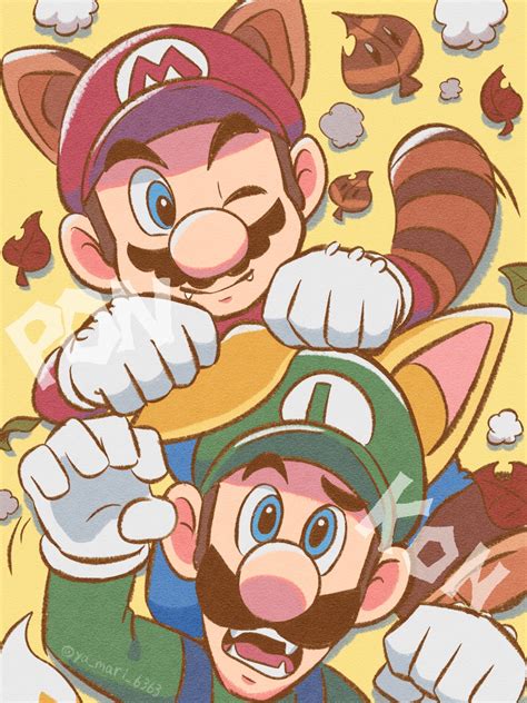 Raccoon Raccoon Mario And Luigi