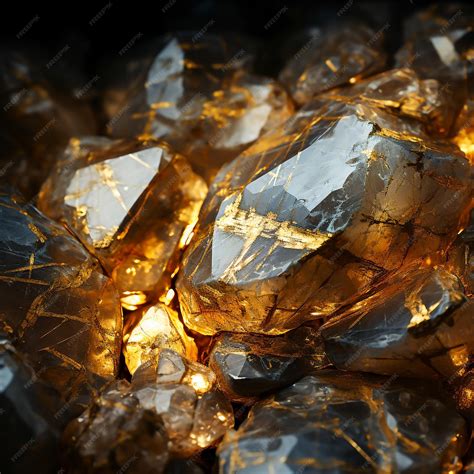 Gold Crystals Wallpaper