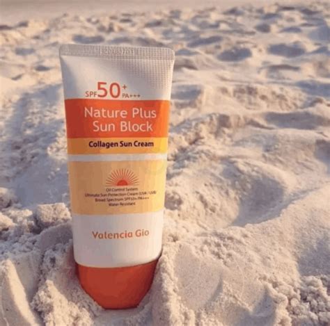 Valencia Gio Nature Plus Sun Block Collagen Water Resistant Sun Cream ...