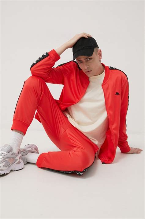 Спортивный костюм Kappa мужской цвет красный | ANSWEAR.ua