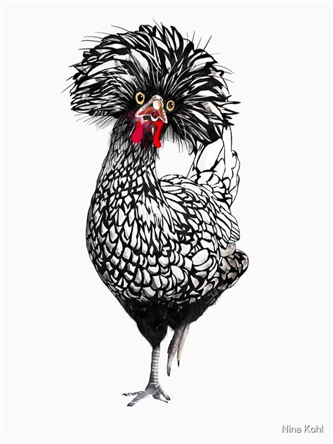 "Funny Fancy Polish Chicken" T-shirt by ninakohl | Redbubble
