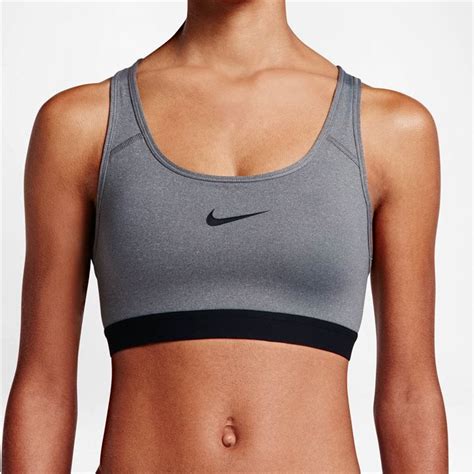 Nike Pro Classic Bra, Grey, 823312 092 | Women's Tennis Apparel