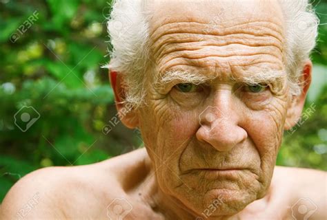 Angry Old Man Face