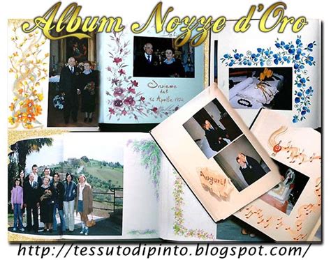 Decorazioni floreali su Album fotografico di Nozze